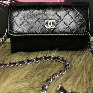 100% Authentic CHANEL Bicolore Mini Wallet/ card holderWallet /keyholder /card -